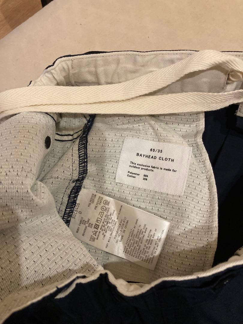 nanamica ワークパンツ SUCS406 ネイビー