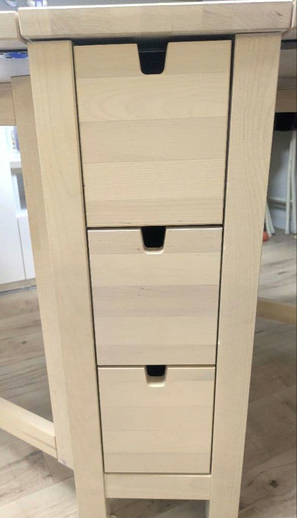 【美品】【廃盤品】【早い者勝ちです。】IKEA NORDEN折りたたみテーブル