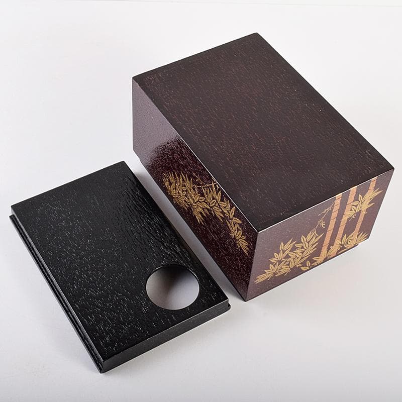 eyeknow74 　利休茶箱　棗　茶碗　八点一式　仕覆付　V　R7661