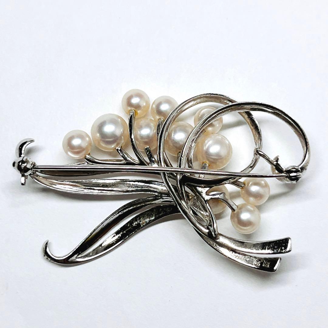 MIKIMOT ミキモト アコヤパール　ブローチ　フラワ　ブーケ　花　11球