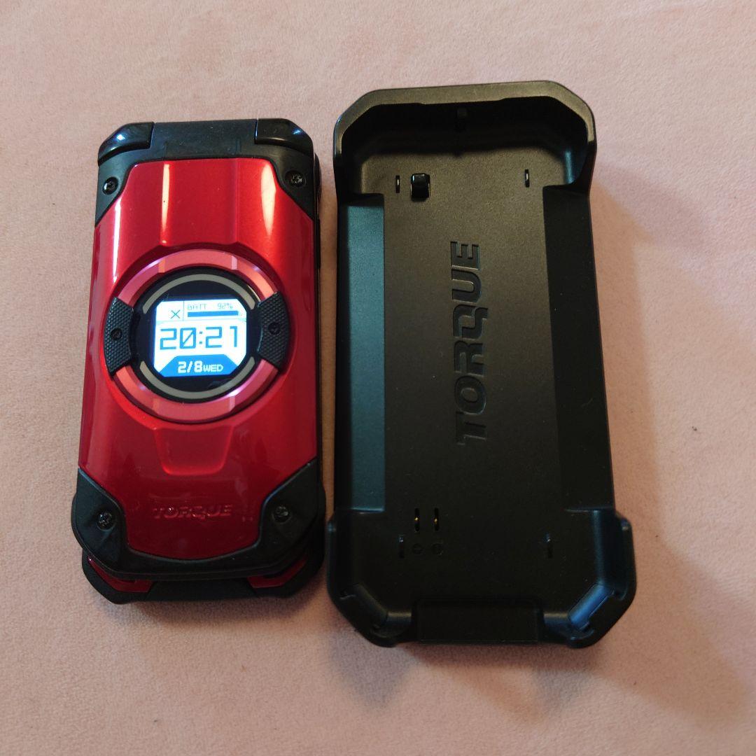 KYF33 au 充電器セット レッド