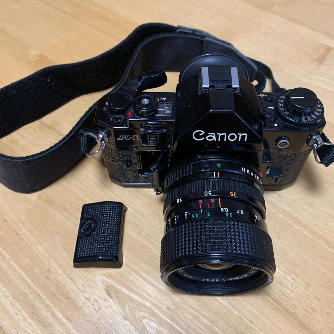 【値下げしました】Canon A-1 フィルム一眼レフFD35-70mm 取説付