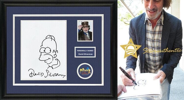 直筆サイン入り写真 デヴィッド・シルヴァーマン ザ・シンプソンズ SA鑑定済
