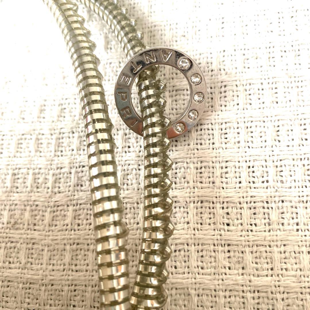 美品アンテプリマ　シルバー パーティーバッグ