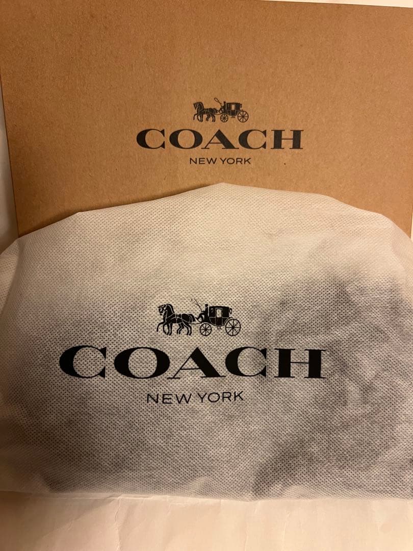 COACH ブラック レザー手袋 保存袋付き