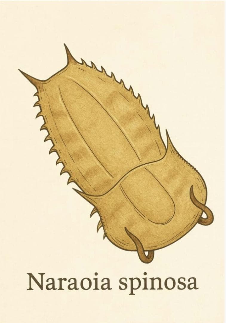 カンブリア紀 ナラオイア スピノーサ（Naraoia spinosa）