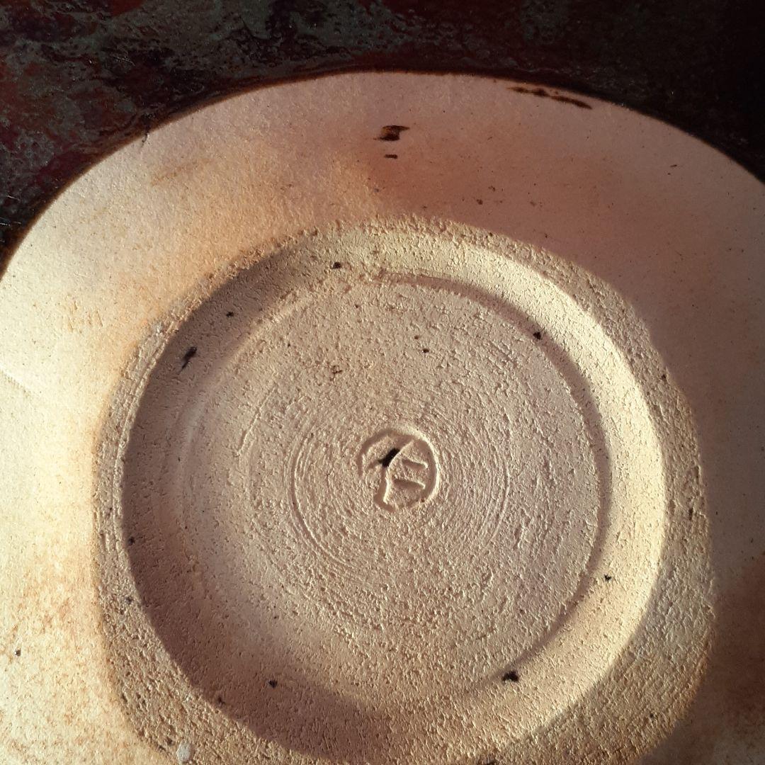 本日限定値引き❤️故、加藤　仁　作　油滴天目平皿