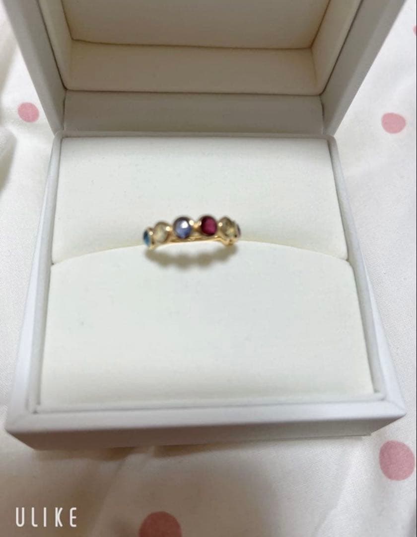 (美品) K10 アミュレットリング　13号