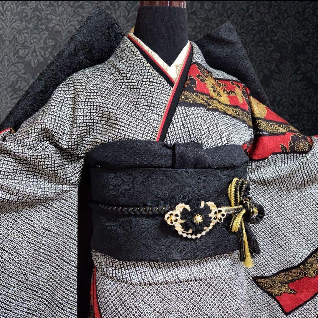 大特価SALE☆振袖フルセット・成人式・総絞り・本絞り・金駒刺繍・金彩加工