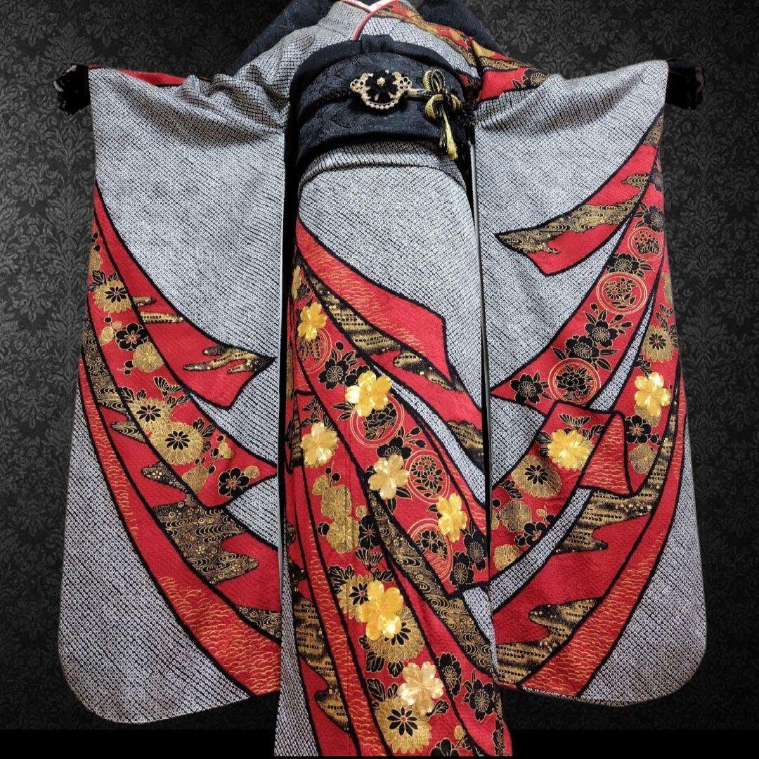 大特価SALE☆振袖フルセット・成人式・総絞り・本絞り・金駒刺繍・金彩加工