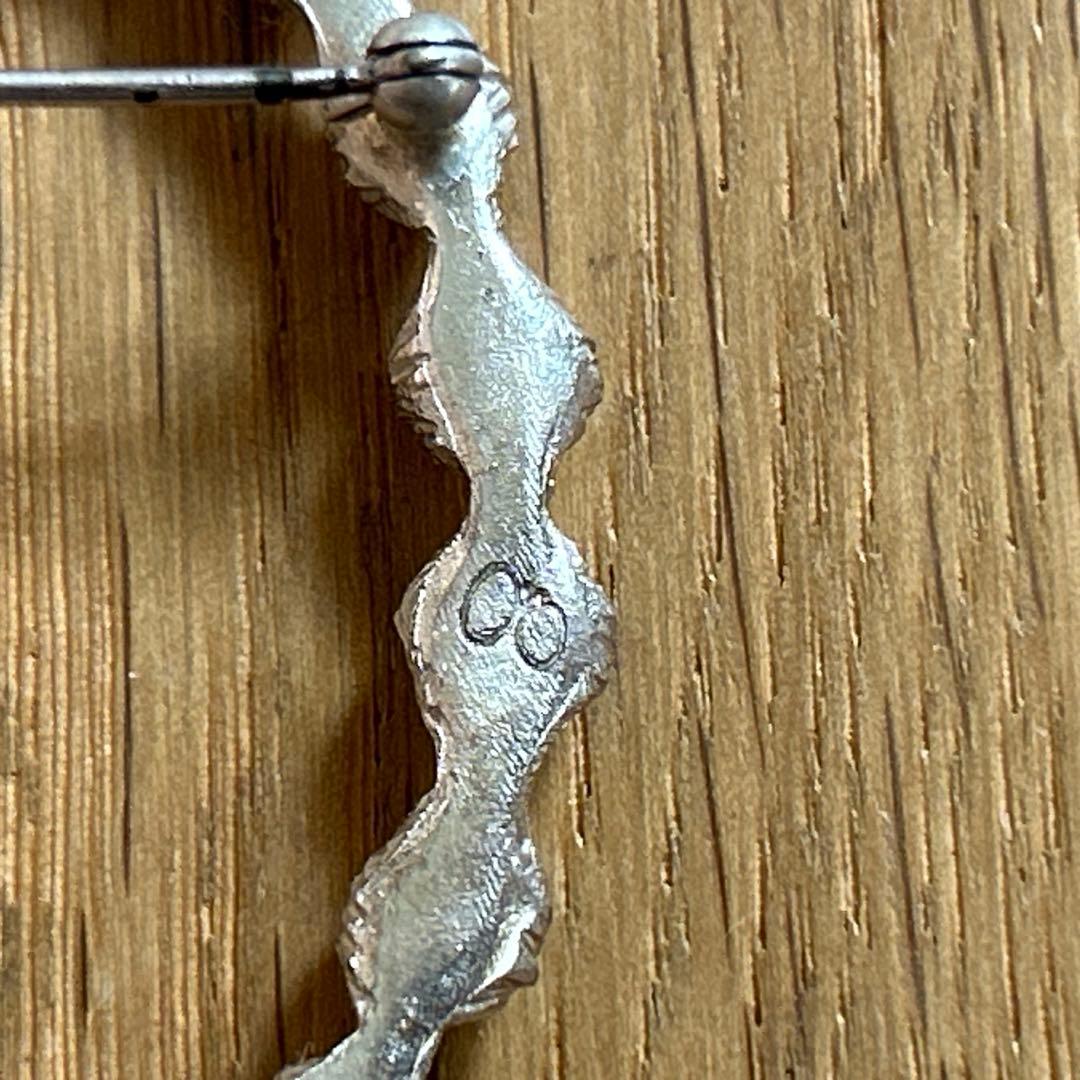 正規品 ミナペルホネンtambourine 真鍮ブローチ silver