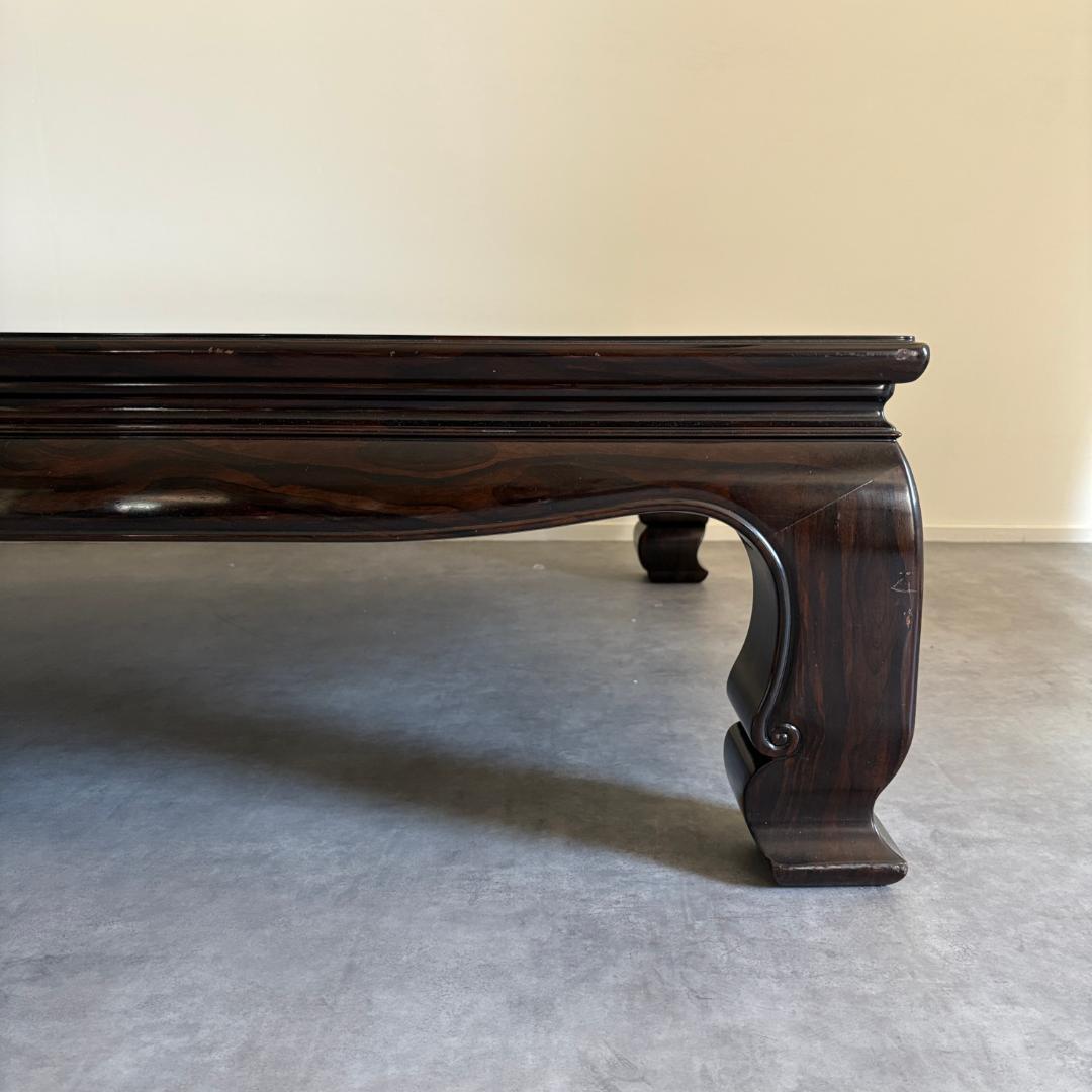 高級 黒檀　六尺座卓