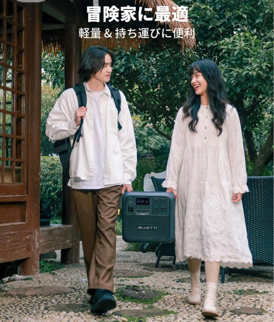 BLUETTI ポータブル電源 AC180 1152Wh/1800W