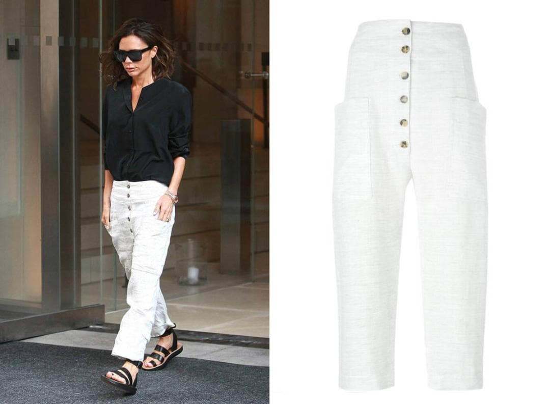 セリーヌ CELINE リネン サルエル カーゴパンツ 34 フィービーファイロ