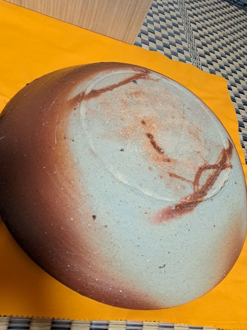 【人間国宝】伊勢崎淳　古希記念　伊勢崎淳の世界展　備前焼大皿　定価100万円