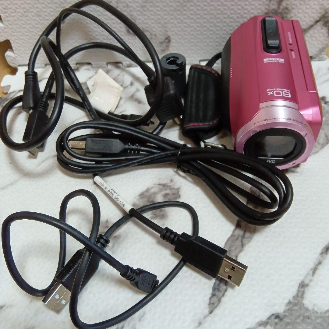 フルHDビデオカメラ ピンクJVC Victor Everio GZ-F100