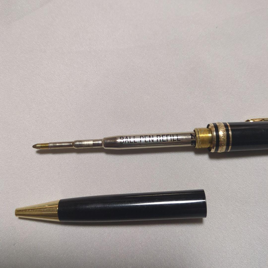 モンブラン　ボールペン マイスターシュテュック　164 黒　金色のアクセント