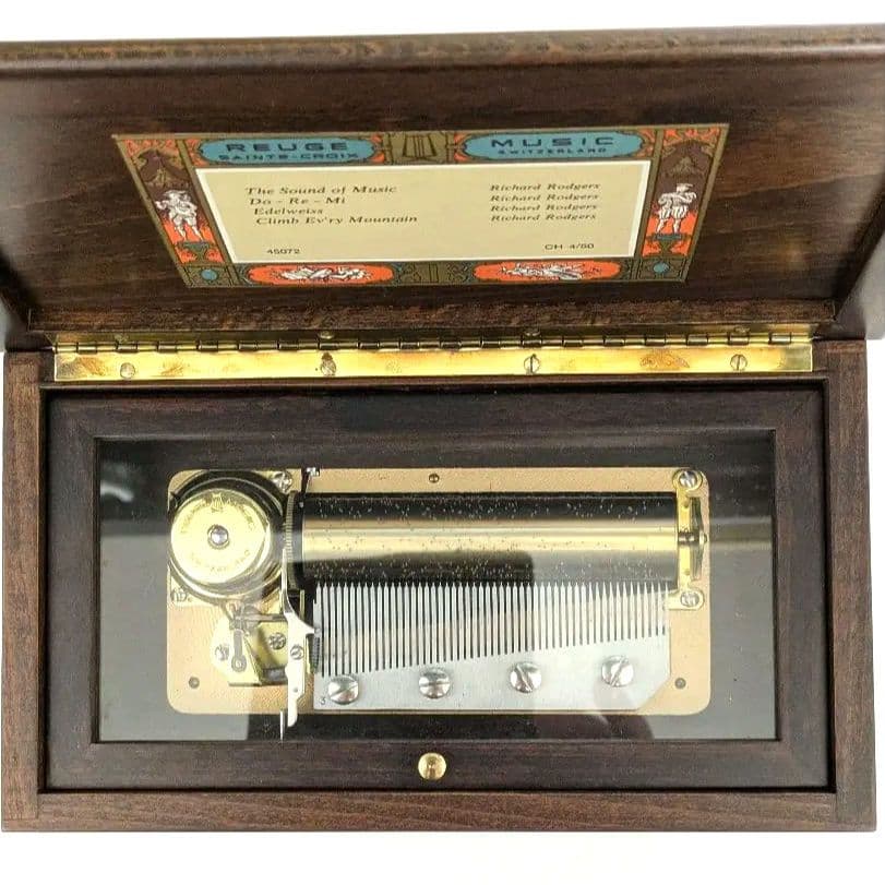 チョコミント リュージュ REUGE 50弁 4曲 スイス製 オルゴール