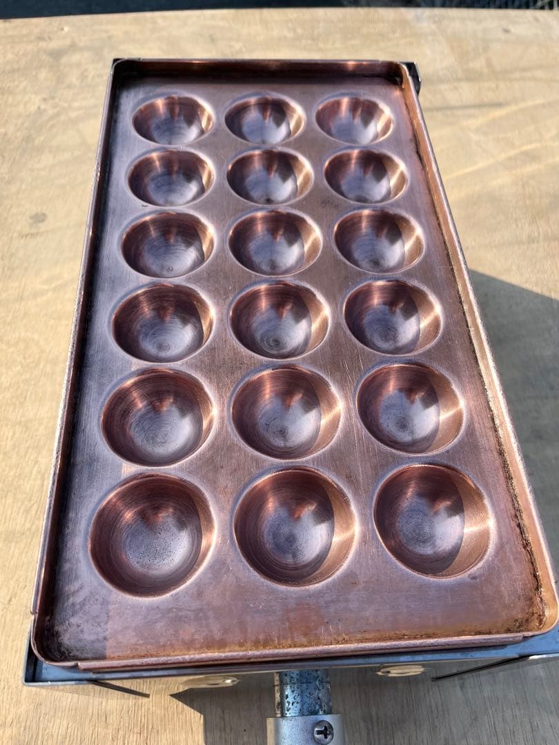 銅板たこ焼き器　LPG プロパンガス用　18個