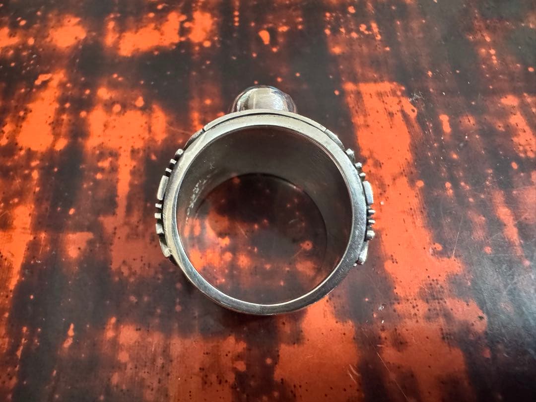 最終 パットベドニー リング 19号 スモーキービズビー 14K オーダー品