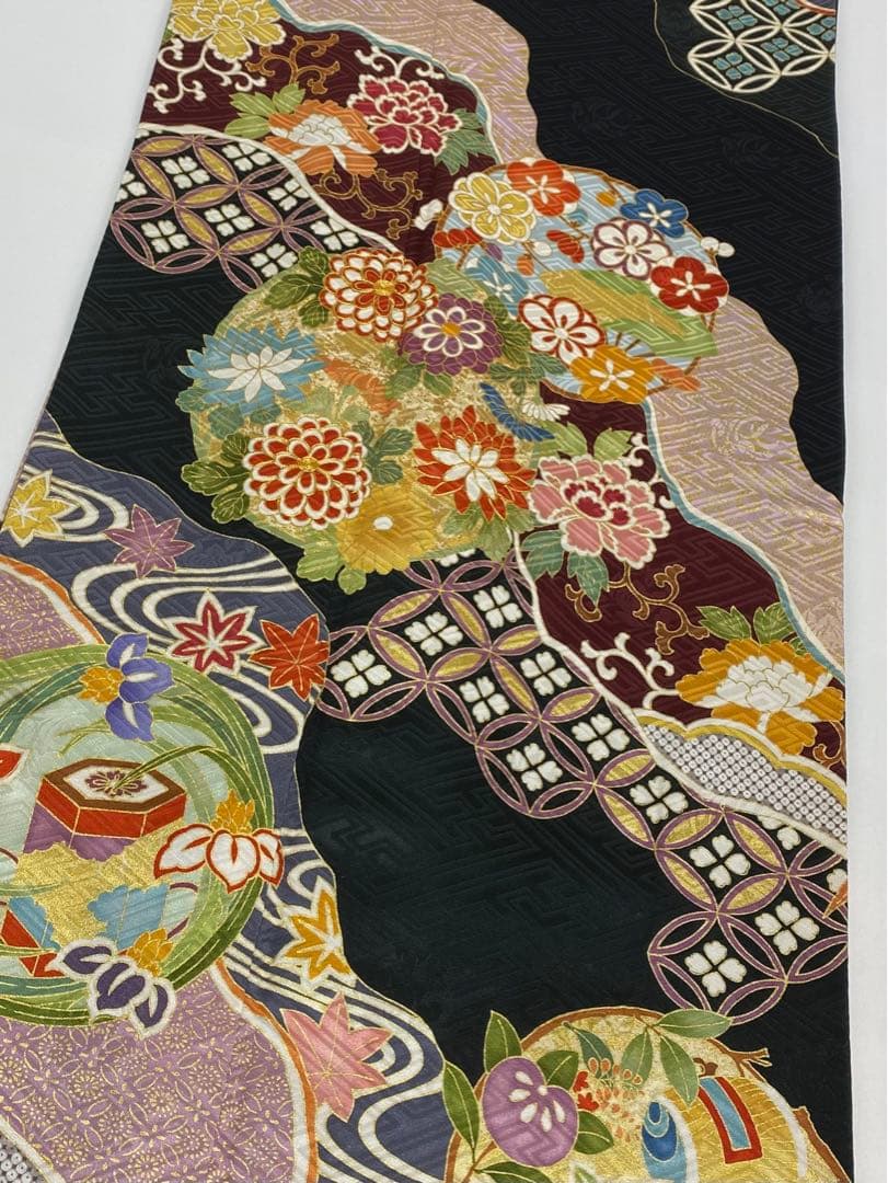 振袖 豪華 金駒 金彩 紋意匠 身丈177cm 撥水加工済 トールサイズ