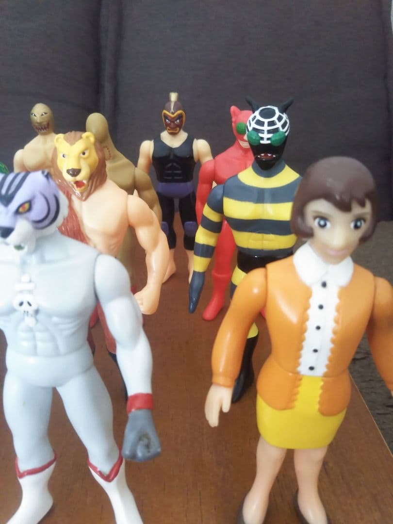 希少　タイガーマスク　ソフビ　11体　セット売り（当時モノ）