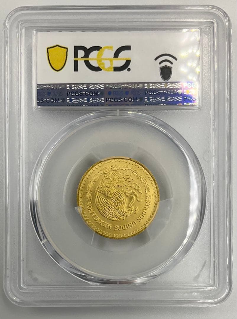 【カツ】 2024 メキシコ リベルタード 1/4oz 金貨 MS70