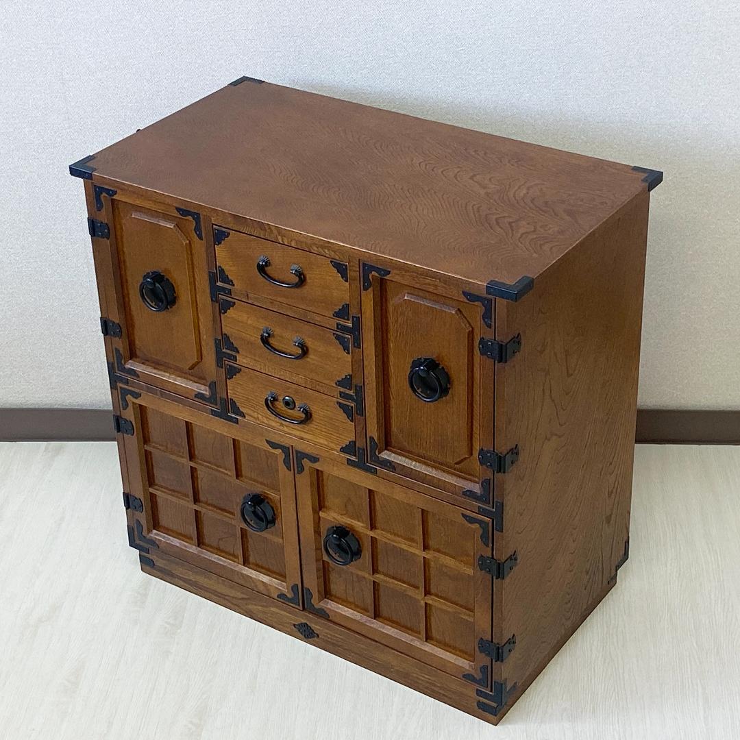 希少 箪笥 裁縫箱 木箱 からくり 隠しあり 古道具 和ダンス レトロ