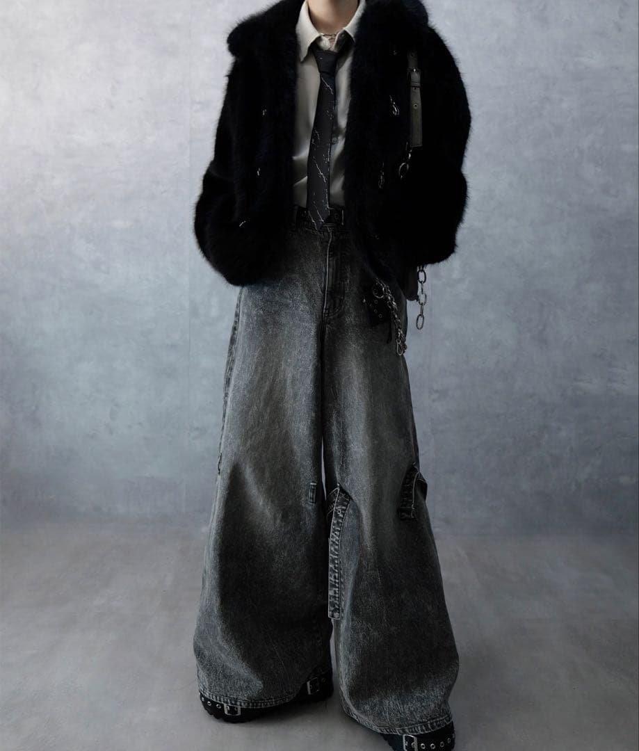 N*h様 【Spielio】メタルビットフェイクファージャケット