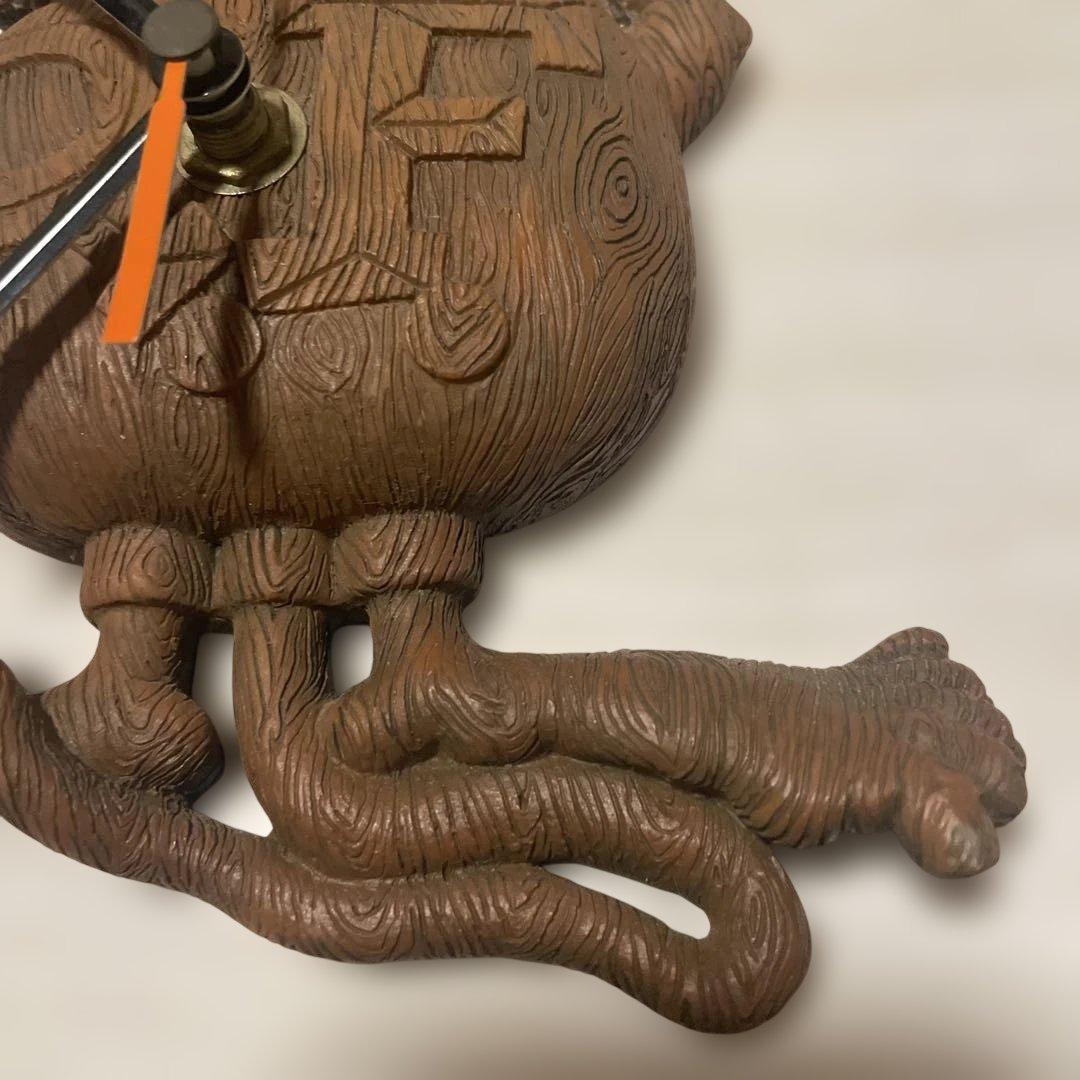 【超希少】【美品】ラットフィンク Rat Fink木製彫刻 時計 木彫り 壁掛け