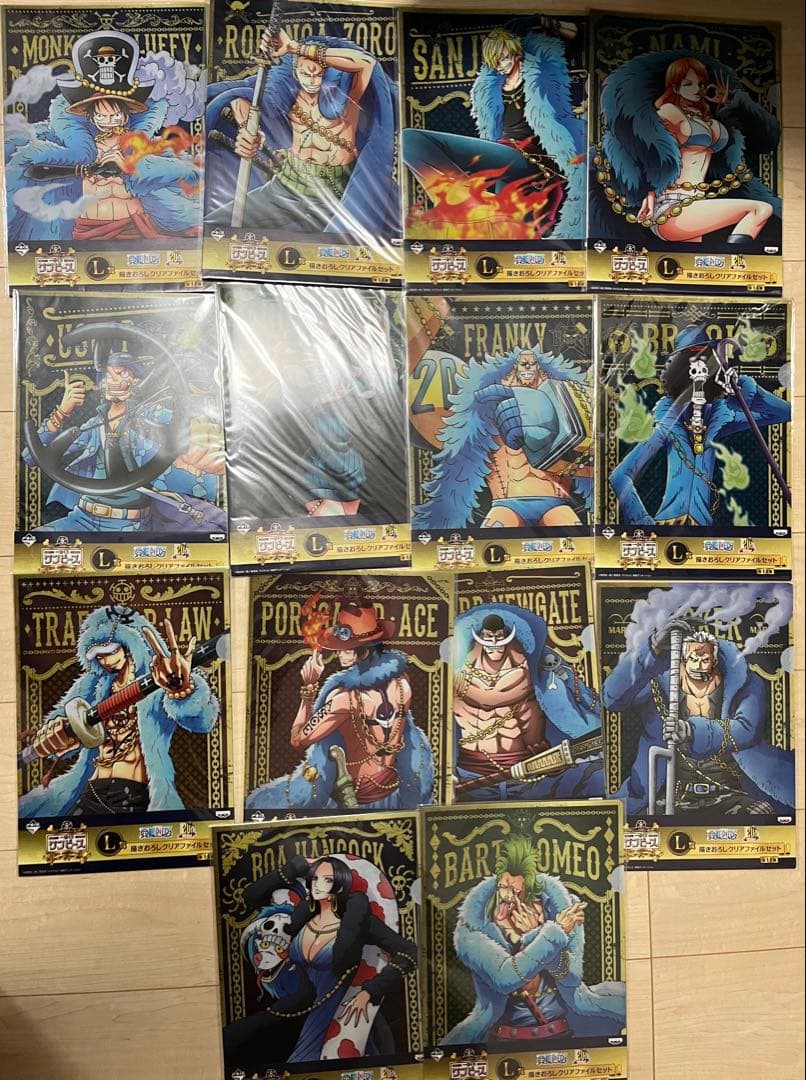 ワンピースone piece 一番くじ　20th クリアファイル　コンプリート