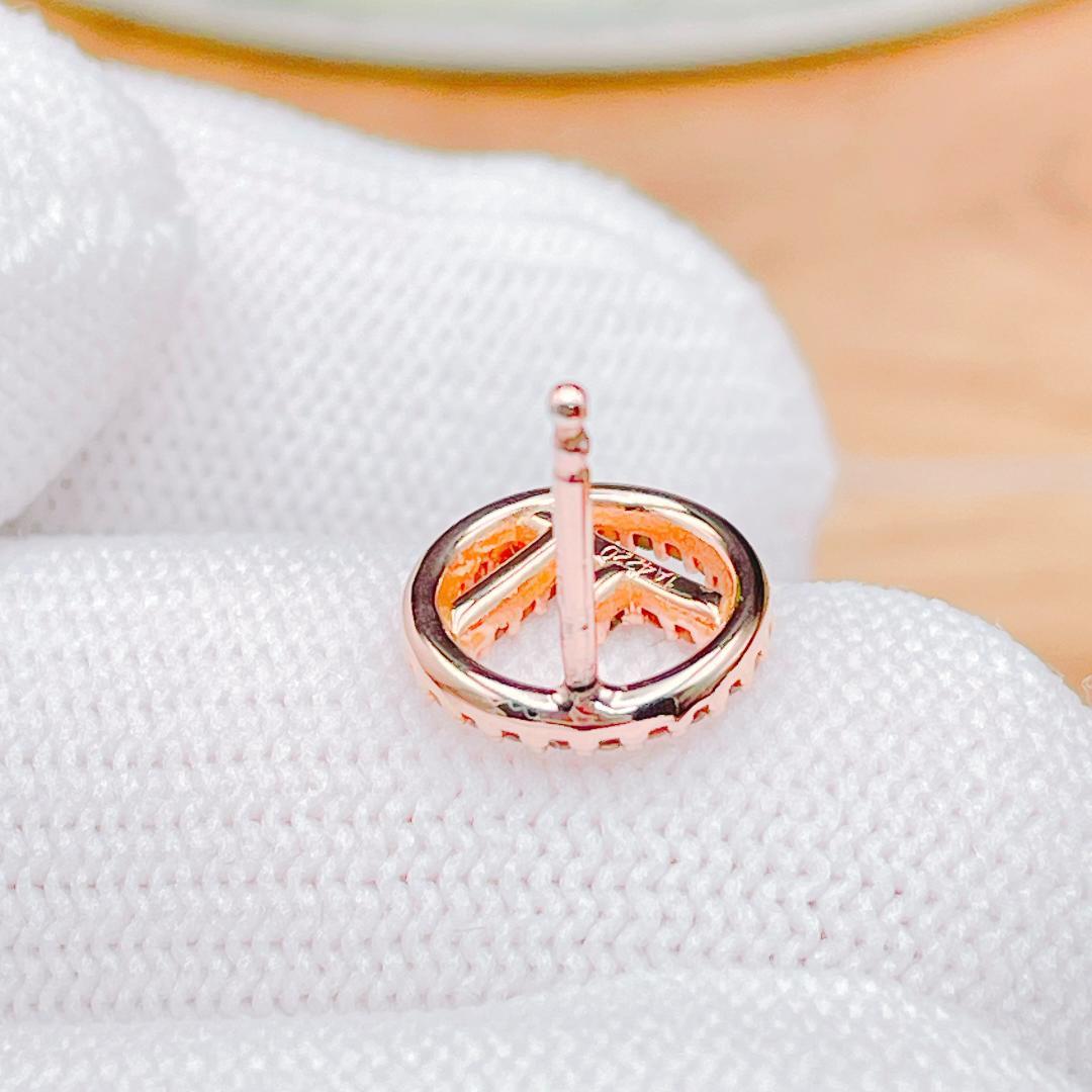 ◇フェンディ◇エフイズフェンディ ラインストーン ピアス ゴールド 1A4220