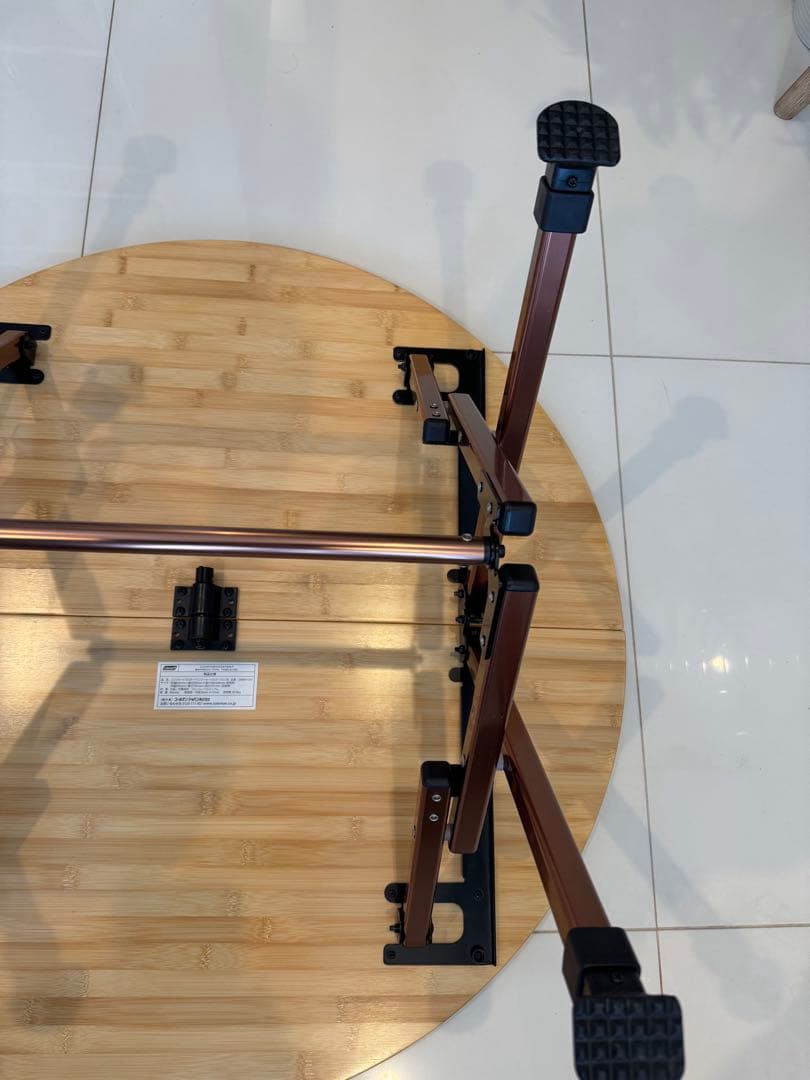 【使用少・廃盤】コールマン　コンフォートマスター　バンブーオーバルテーブル85