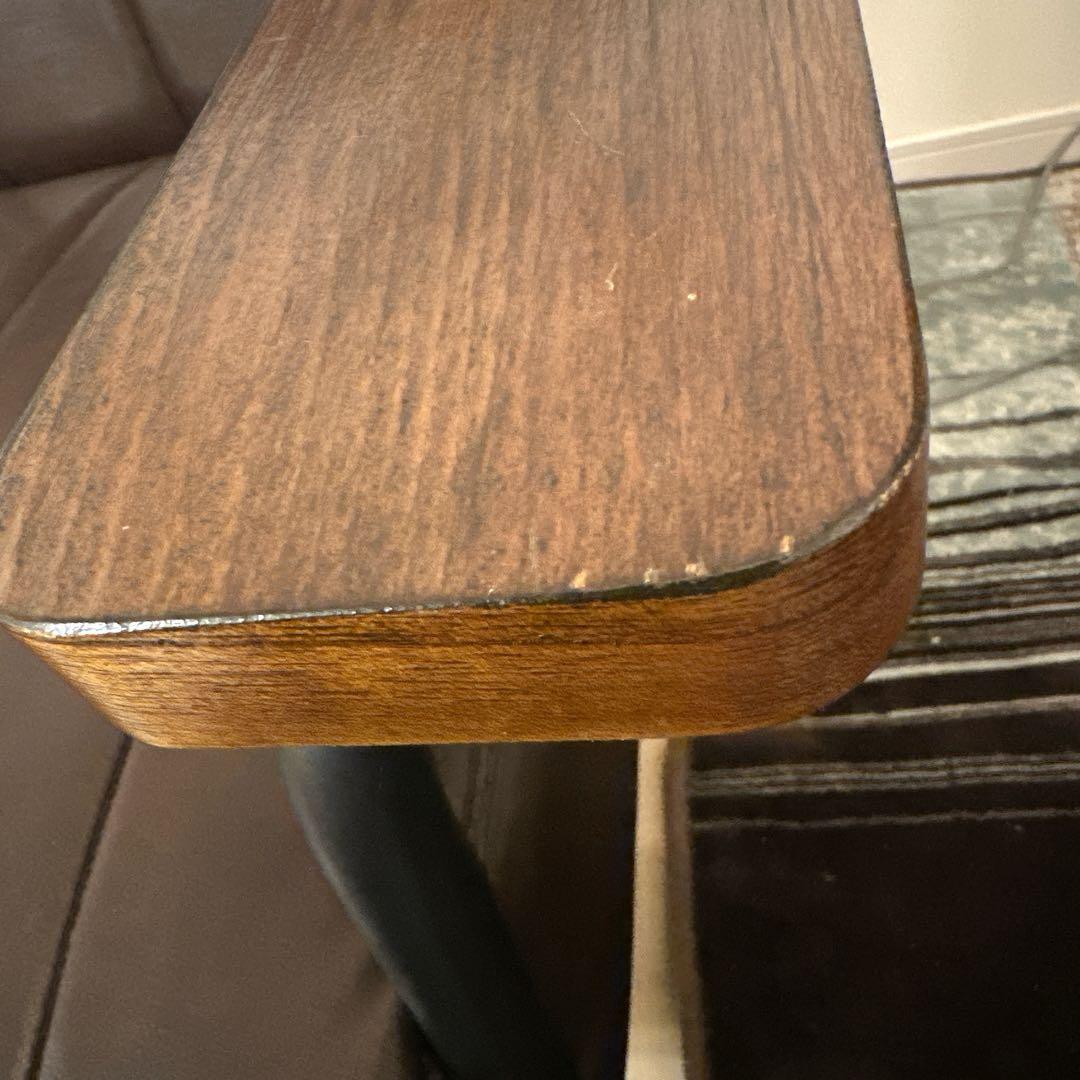 1人掛け 合皮ソファ (Nシールド ステイン2KD DBR)