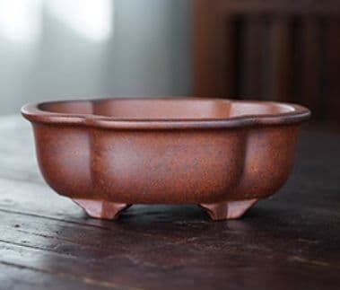 宜興紫砂鉢 海棠精品鉢 盆栽鉢 植木鉢 小品盆栽鉢 大品盆栽鉢