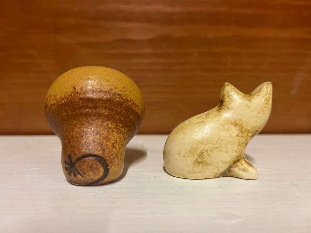 【希少】Lisa Larson リサ・ラーソン　ライオン　キツネ　置物　オブジェ