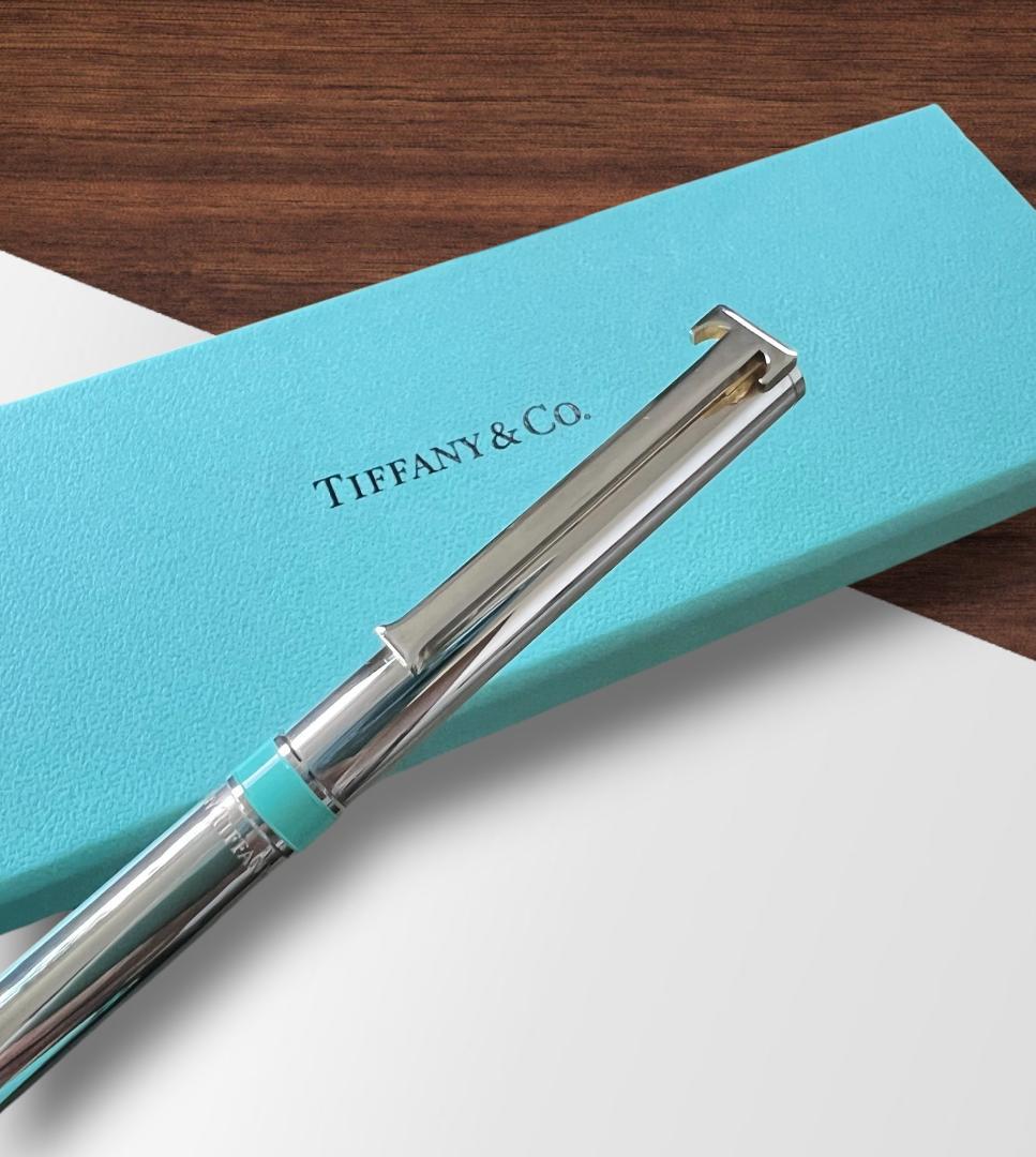 【新品・未使用】Tiffany & Co. ボールペン シルバー ターコイズ