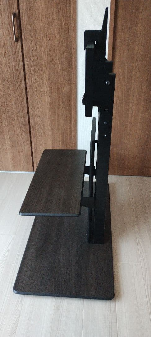 【美品】ハヤミ工産～77V型対応 自立テレビスタンドKF-970