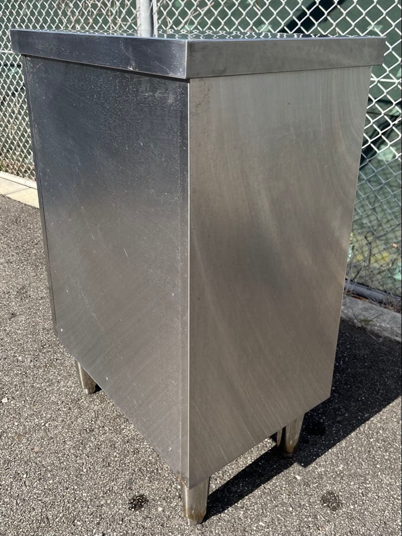 ステンレス作業台 調理台 キャビネット　中棚付き　540×360×800