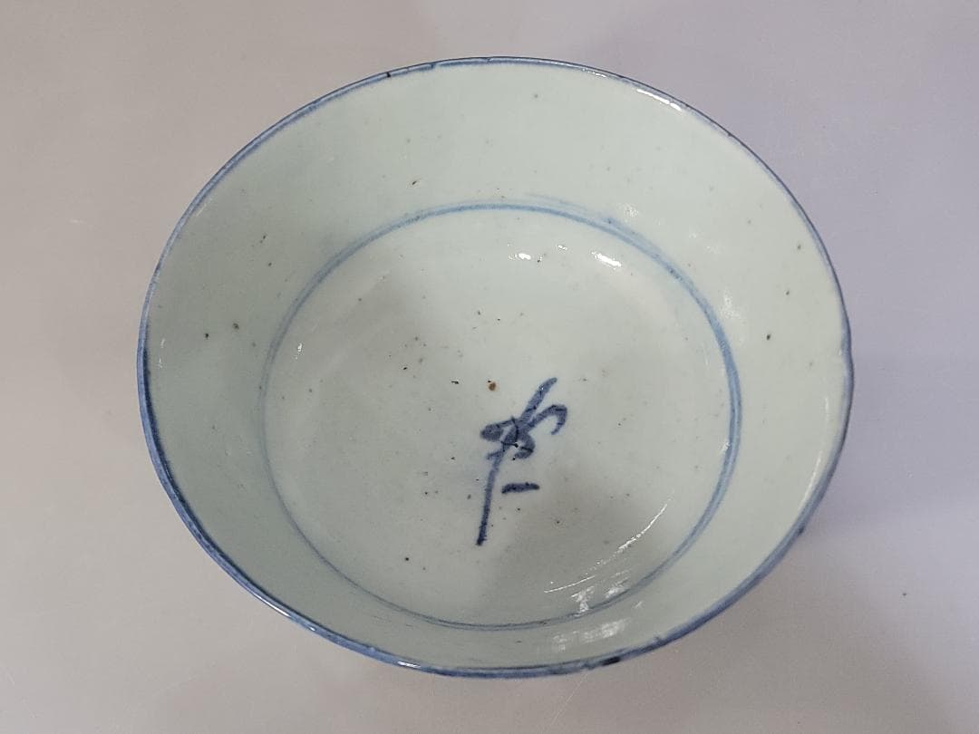 茶道具 中国 青花 碗 古染付 菓子鉢 DT601中国 陽刻 蓮紋 青磁 燭台