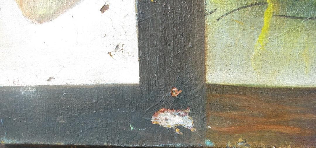 大澤哲郎「作品 to-484」10号油彩,70年代初期作,重要コレクション