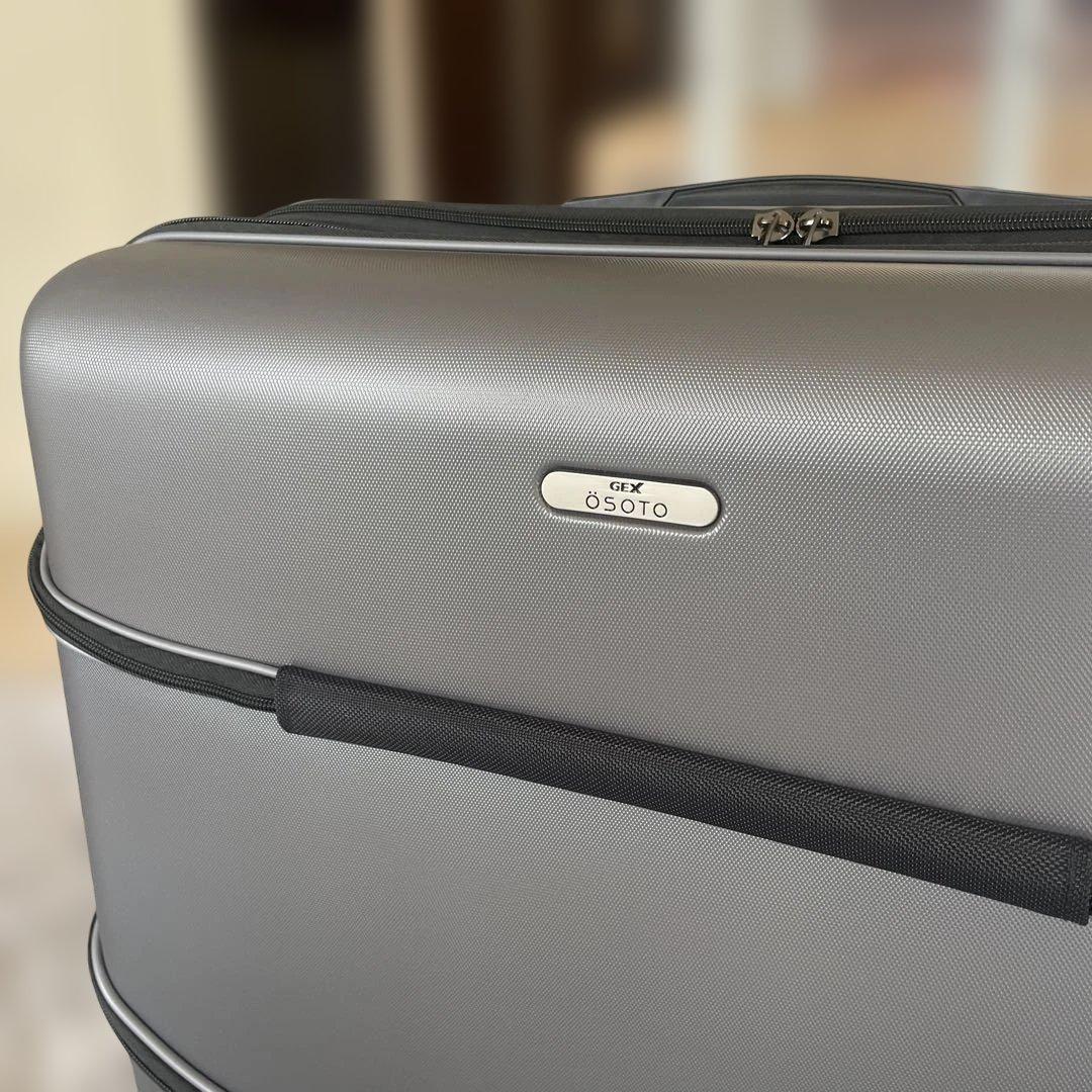 レア　OSOTO グレー スーツケース 4輪キャスター Lサイズ