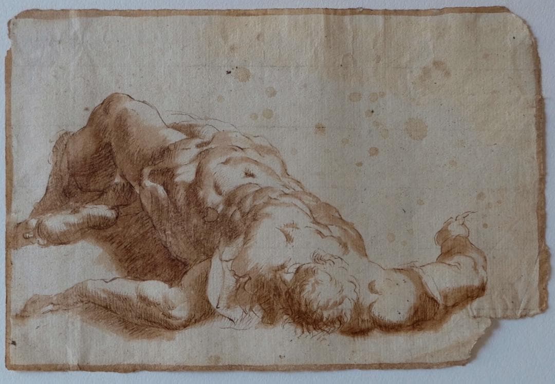 ☆素描☆ 十字架から降ろされたイエス　17世紀イタリア