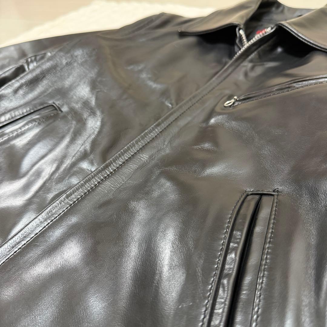 美品 インディアンモーターサイクル　馬革　シングルレザージャケット　ホースハイド