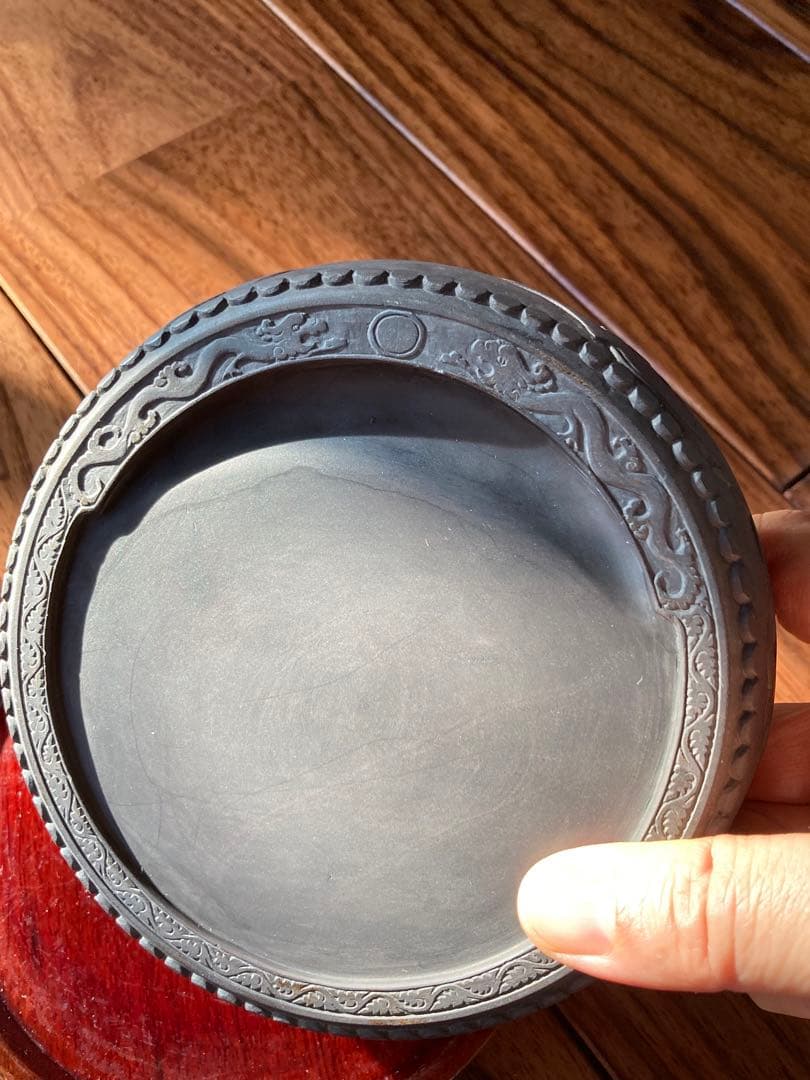 中国硯　端渓硯　端渓　火捺　太鼓硯 水厳　水岩　文房四宝