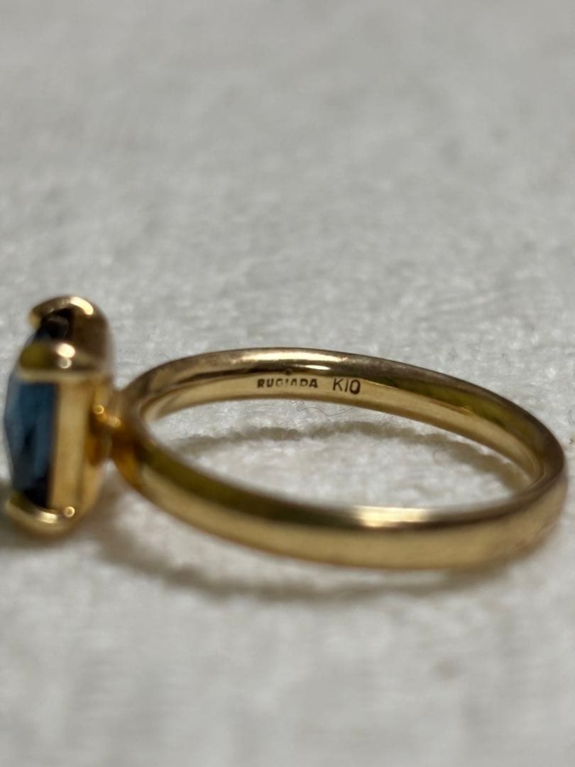 ルジアダ　ブルーロンドントパーズリング　10K