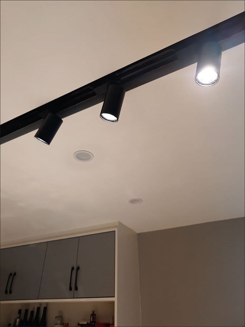 トラック照明 黒いシーリングライト部品 10本