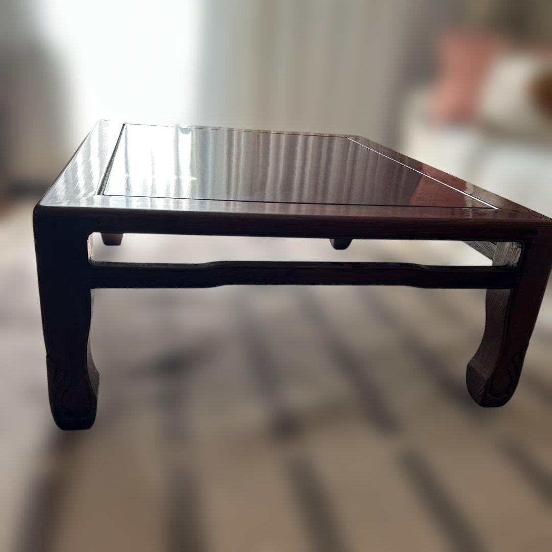 たのメル便　1950年代昭和レトロ　紫檀　ダークブラウン座卓