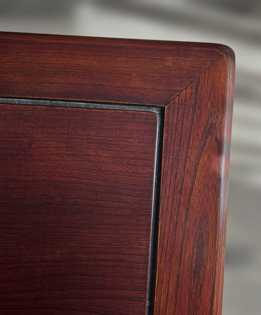 たのメル便　1950年代昭和レトロ　紫檀　ダークブラウン座卓