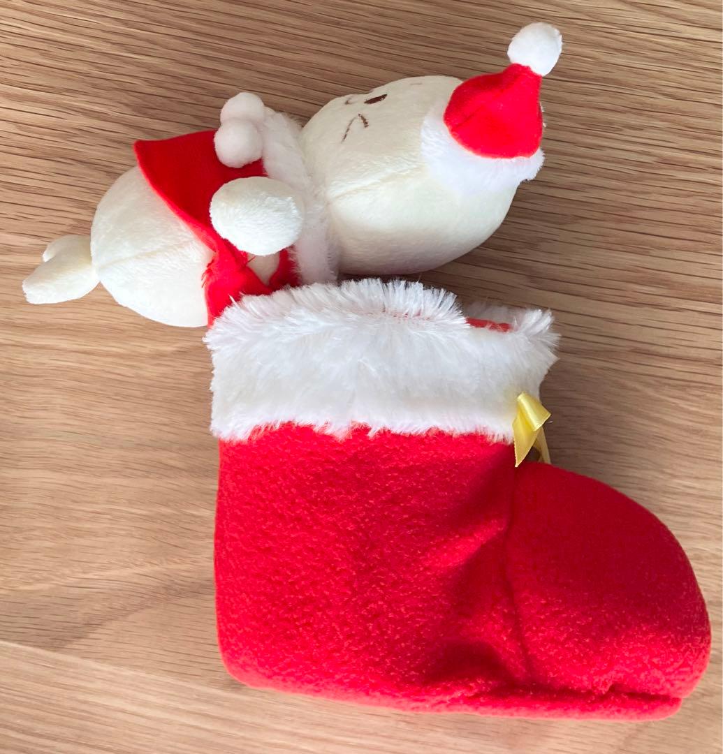 しろたん サンタ クリスマスブーツ ぬいぐるみ マスコット 2005年